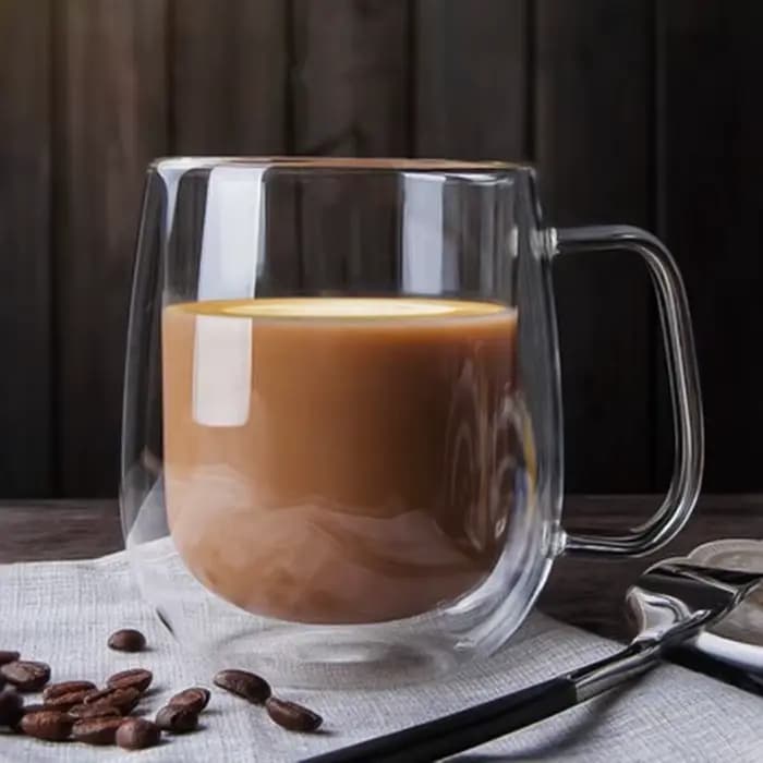 Tasse en verre à Double paroi 80-650ml, résistante à la thé, à la bière, au café, au lait, au jus de citron, verres pour amoureux, tasses à café, cadeau créatif