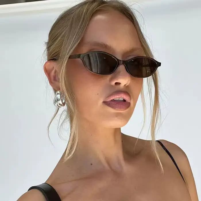 Lunettes de soleil ovales rétro 2026