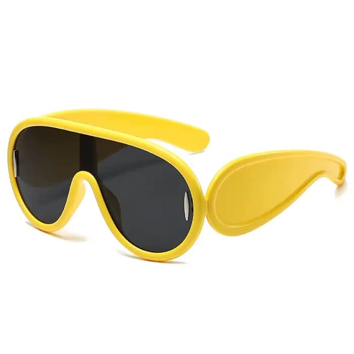 Lunettes de soleil rondes vintage exagérées pour femmes et hommes