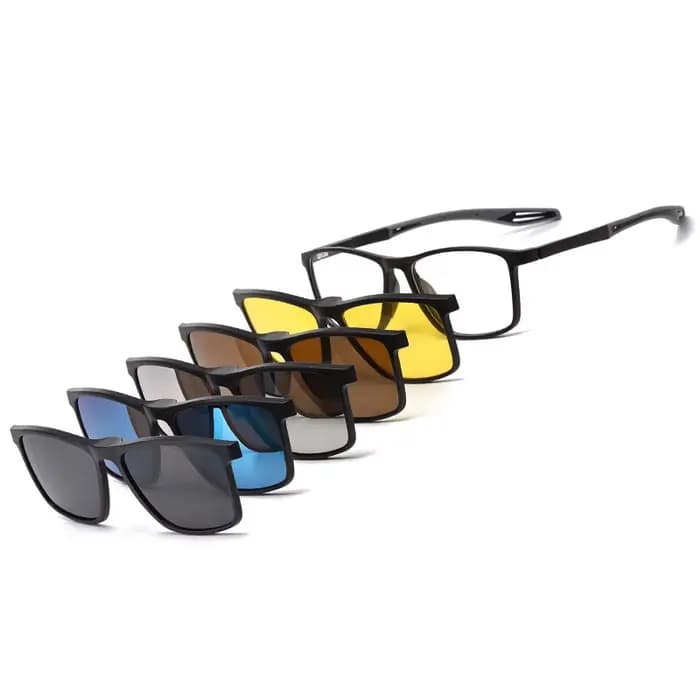 Lunettes de Prescription magnétiques à clipser 5 en 1 TR90