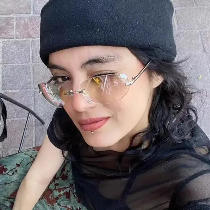 Lunettes de soleil sans monture pour femmes