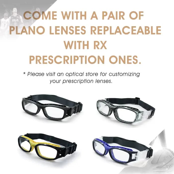 Lunettes de sport lentille remplaçable