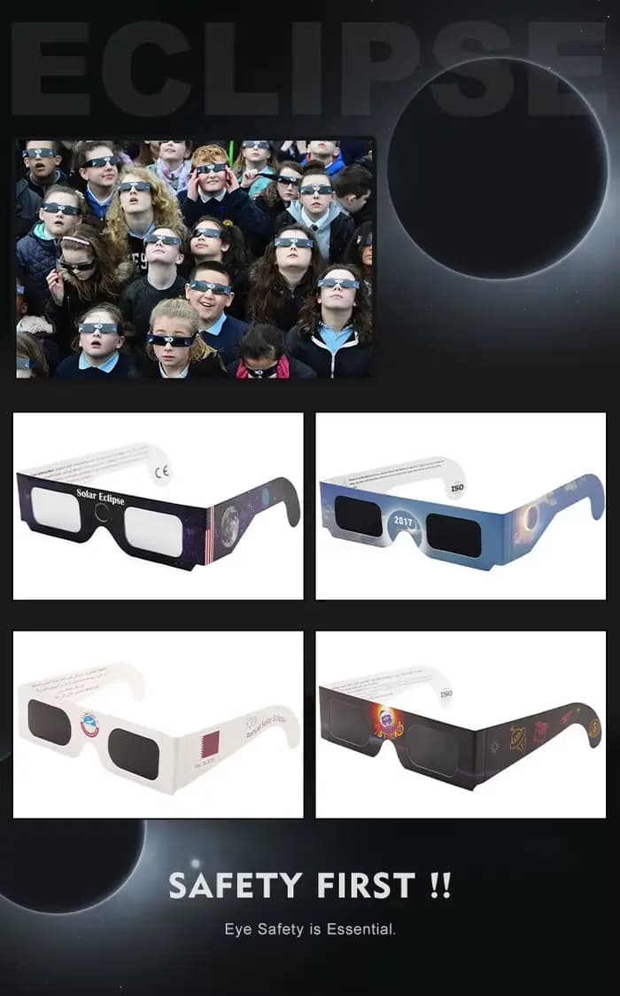 Lunettes d'observation d'éclipse solaire