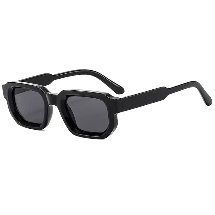 Ins populaire mode carré Rivets hommes lunettes de soleil Vintage Punk dégradé femmes tendance vert