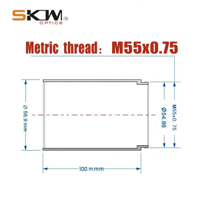 SKWoptics - Lunette optique antireflet M55X0.75