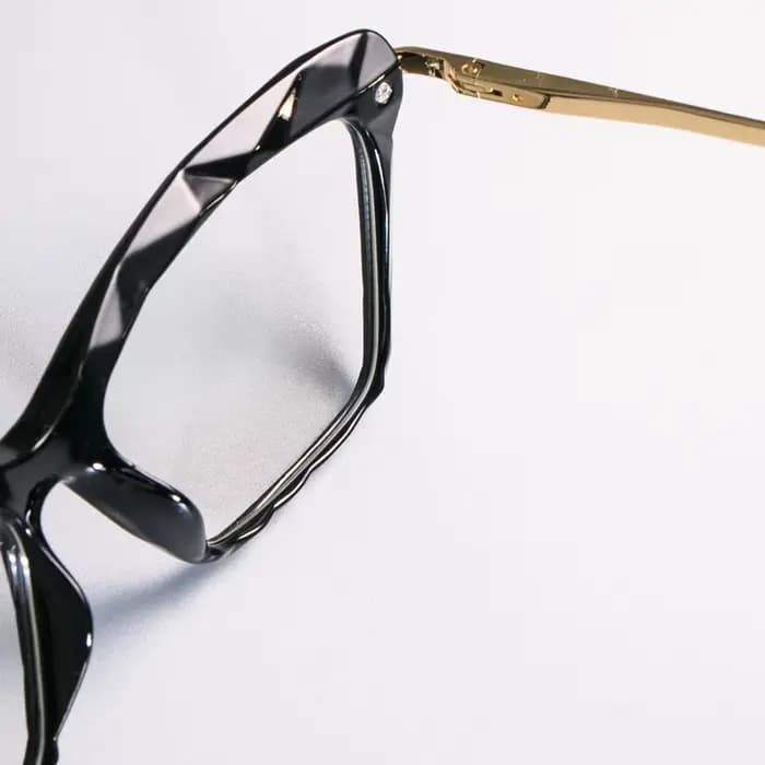 H45591 femmes mode diamant style cadre carré lunettes montures optique ordinateur