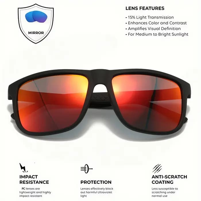 Lunettes de soleil colorées surdimensionnées