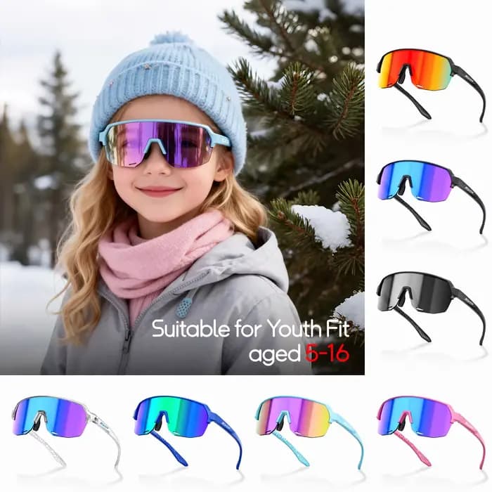 SCVCN nouvelles lunettes de soleil de sport pour enfants en plein air garçons filles