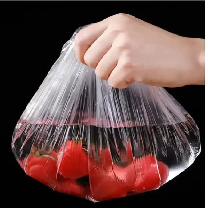 Couvercles alimentaires élastiques pour cuisine, 100 pièces, Film Transparent, couvercles de bol en plastique jetables, stockage de fruits, enveloppes d'étanchéité de fraîcheur