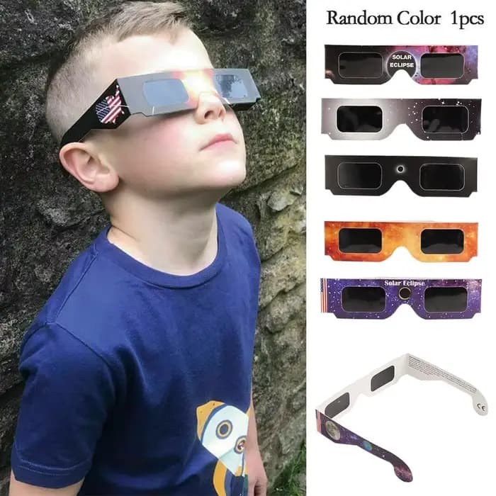 Lunettes éclipse solaire en papier