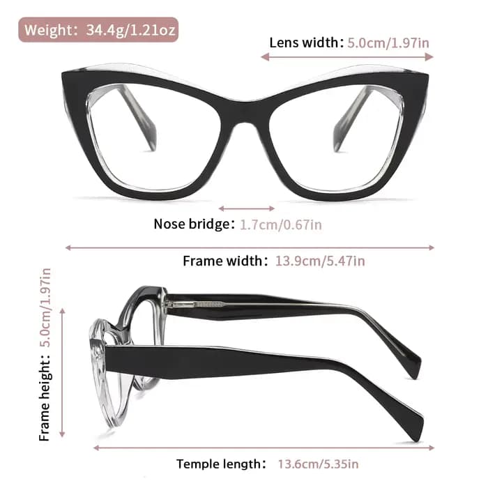 Lunettes géométriques élégantes