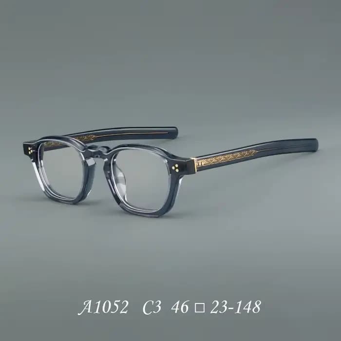 Premium fait à la main petit carré acétate lecture optique myopie lunettes cadre hommes femmes classique rétro Rivet