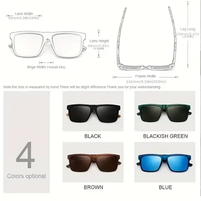 1/2 paires de lunettes rétro unisexes ultra-légères en noyer