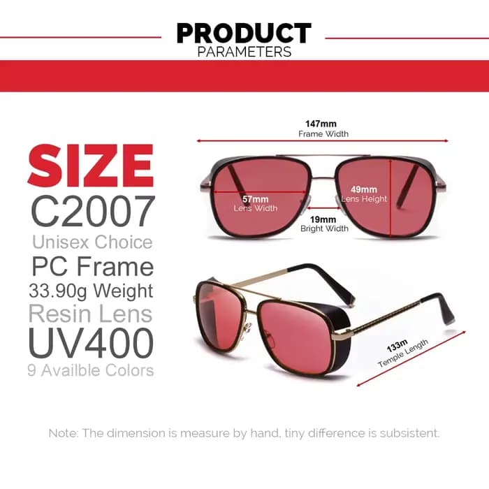 Lunettes de soleil tendance Tony Stark 2026 pour hommes
