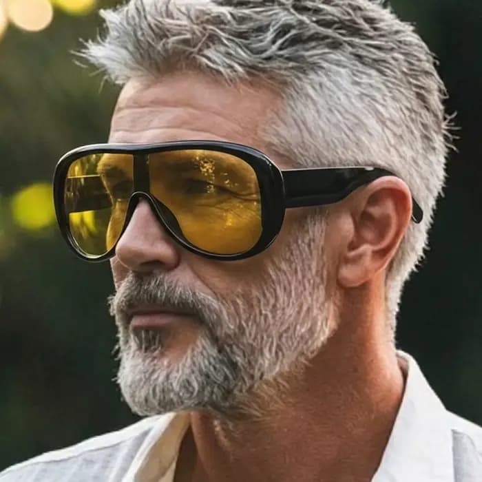 Lunettes de soleil carrées surdimensionnées de luxe style bohème
