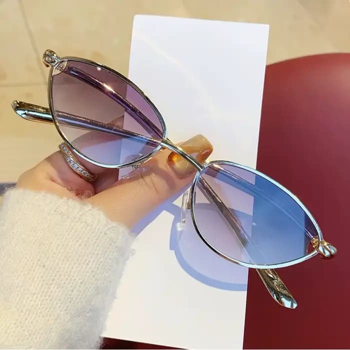 Lunettes de soleil œil de chat de luxe pour femmes