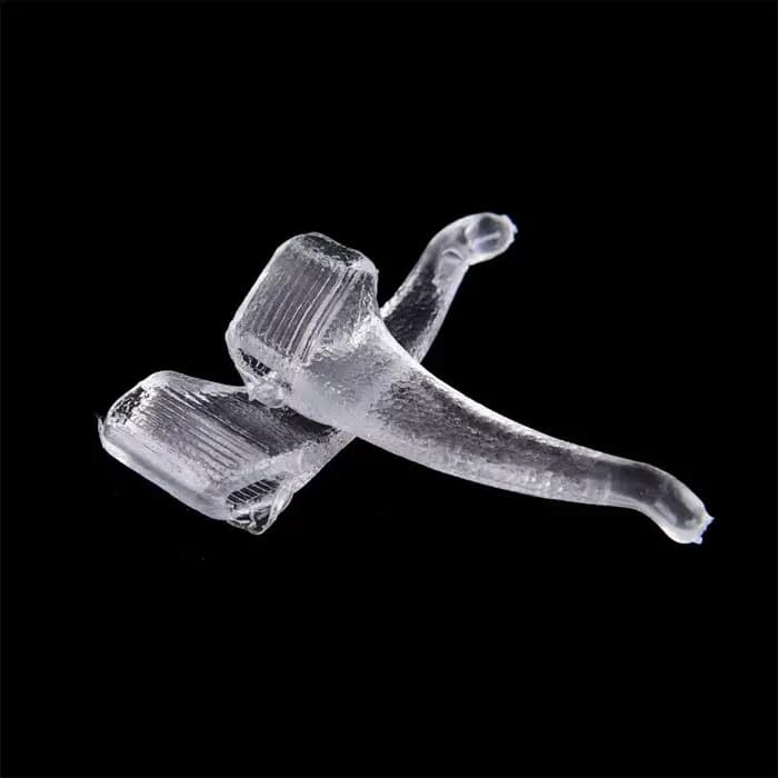 Crochets d'oreille en silicone coordonnants transparents pour lunettes