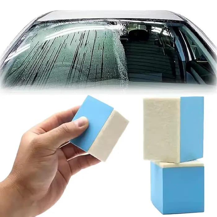 Brosse de nettoyage de vitres de voiture en feutre de laine, éponge de nettoyage de Film d'huile de pare-brise, outils plaqués cristal poli automobile, accessoires