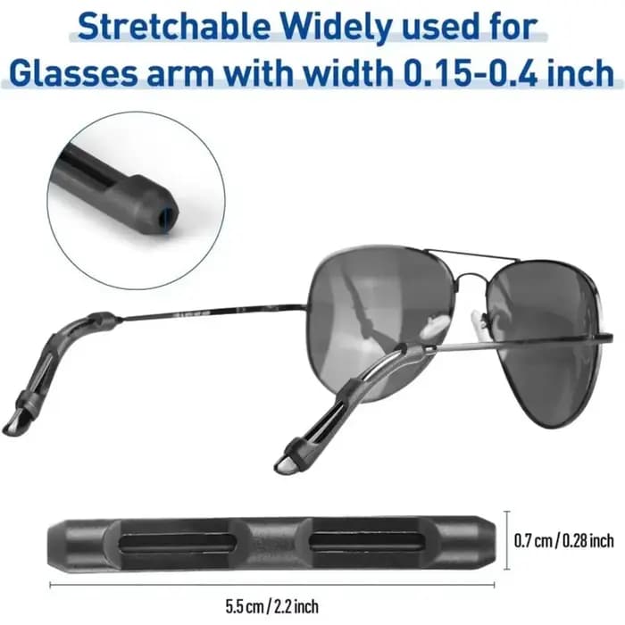 Lunettes en Silicone, manchons antidérapants