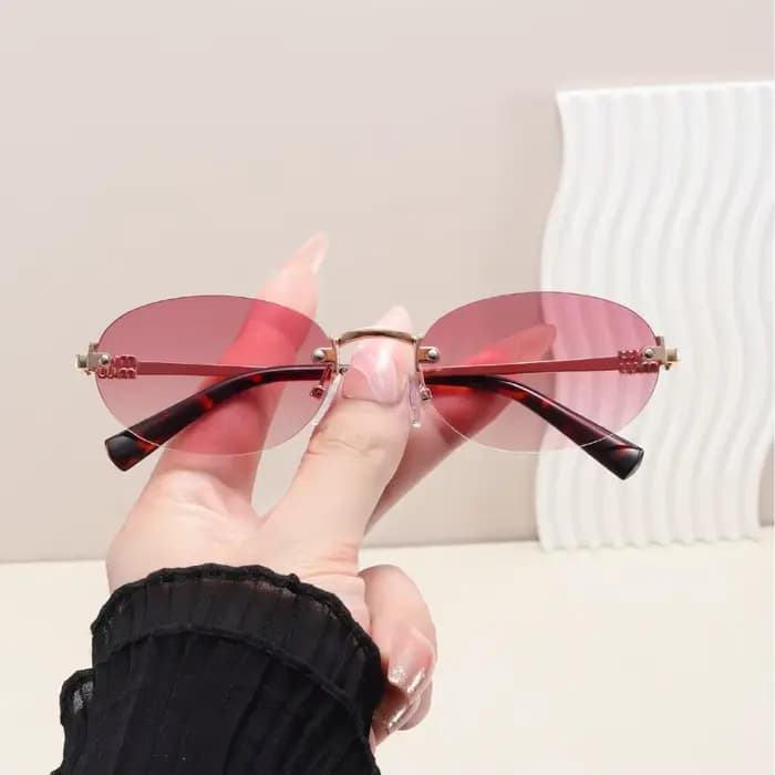 Lunettes de soleil ovales sans monture pour femmes 2026 – Nouvelles