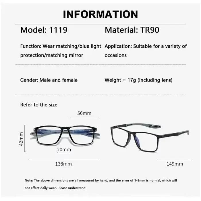 3 pièces lunettes de lecture hommes + 1.0 + 1.5 + 2.0 + 2.5 + 3.0 + 3.5 + 4.0 Anti bleu presbyte