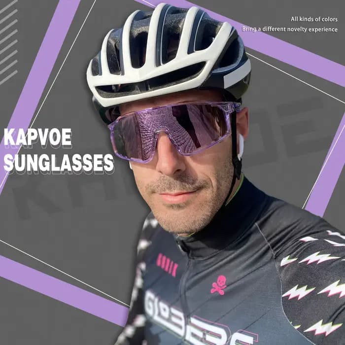Kapvoe-Lunettes de soleil de cyclisme pour hommes et femmes