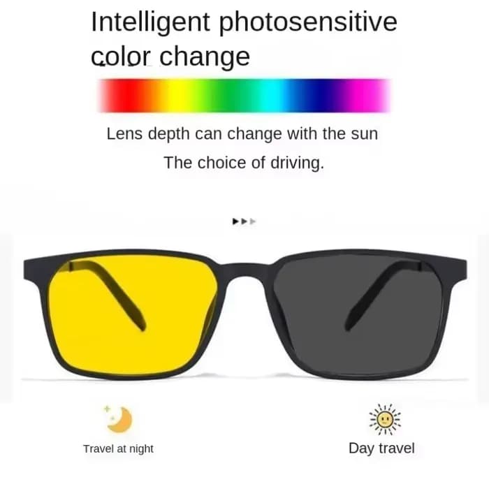 Lunettes de vision nocturne photochromiques