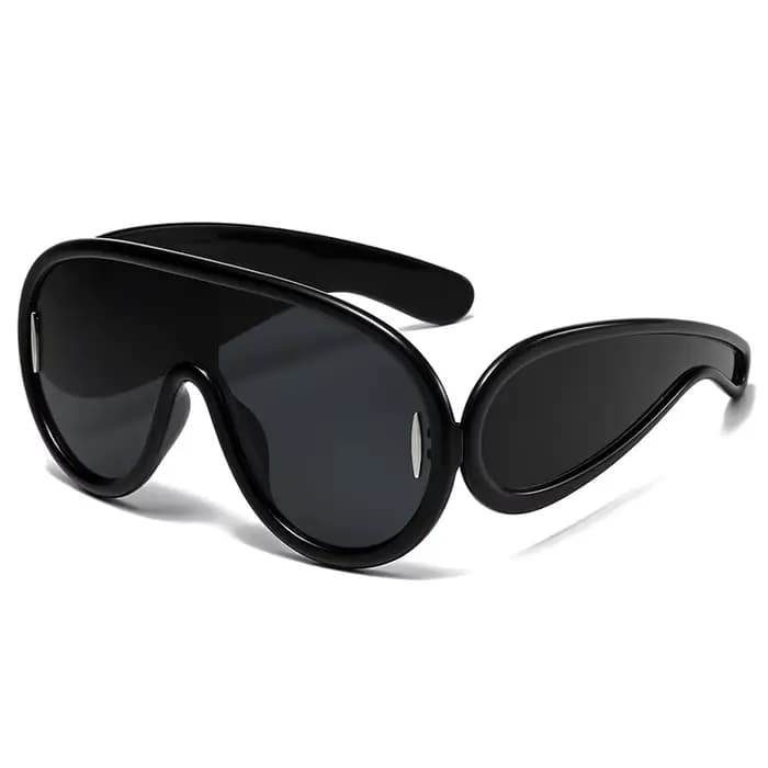 Lunettes de soleil rondes vintage exagérées pour femmes et hommes