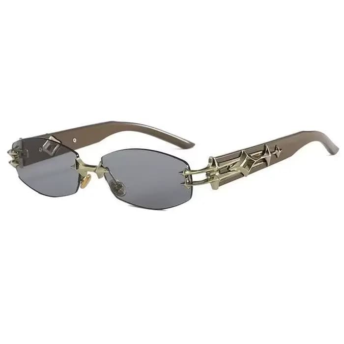 Nouvelles Lunettes de Soleil Tendance 2026 Hommes Femmes Sans Monture Biseautées Unisexe Dégradé UV400 Marque de Luxe Gafas De Sol