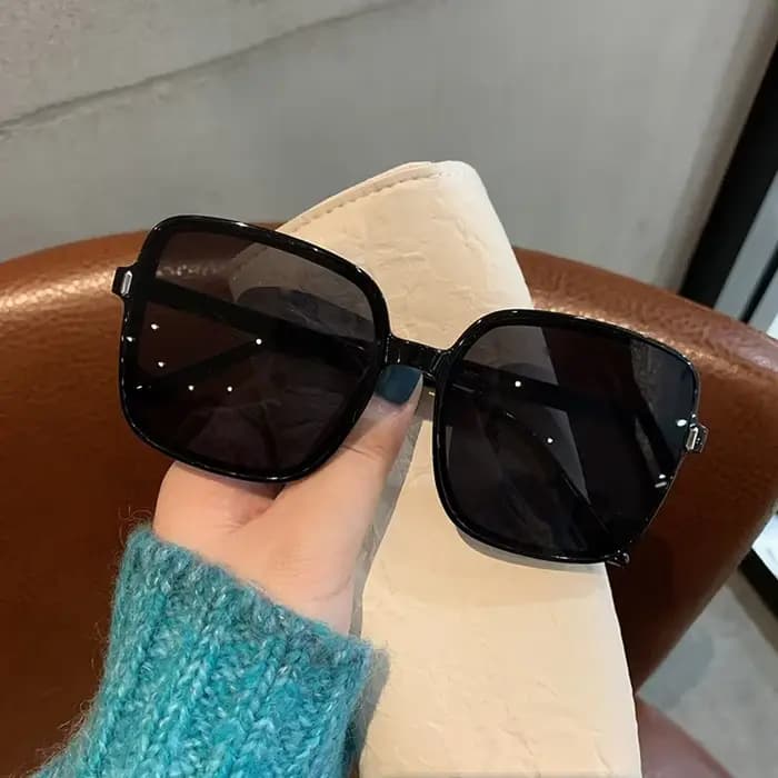 Lunettes de soleil surdimensionnées sans bords pour femmes