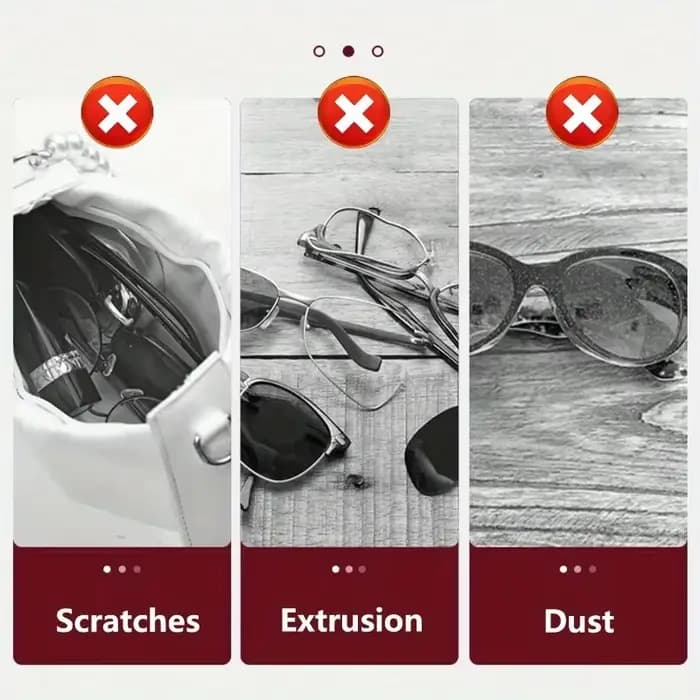 Poudres de lunettes en feutre doux