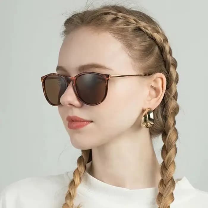 Lunettes de soleil Vintage à monture métallique populaire pour femmes et hommes