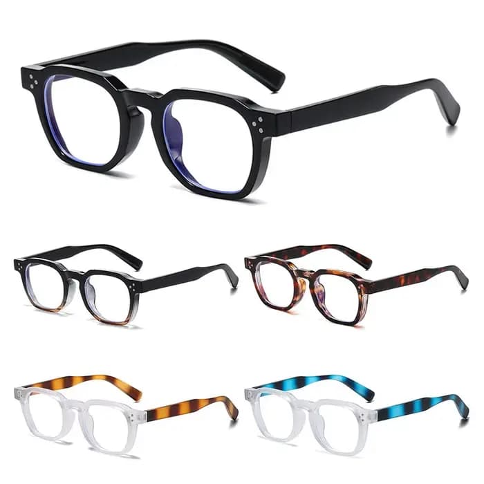 Lunettes de soleil à rivets ronds