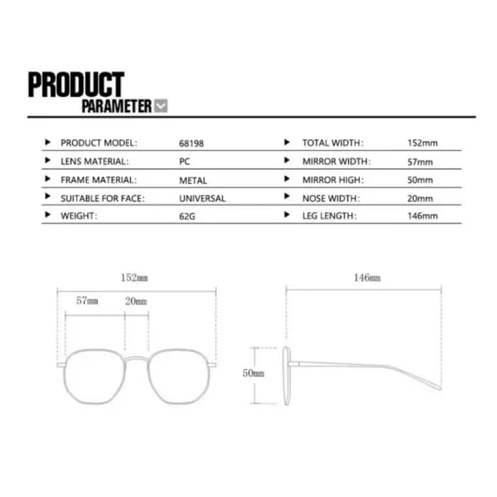 Lunettes Rétro Femme Grande Monture