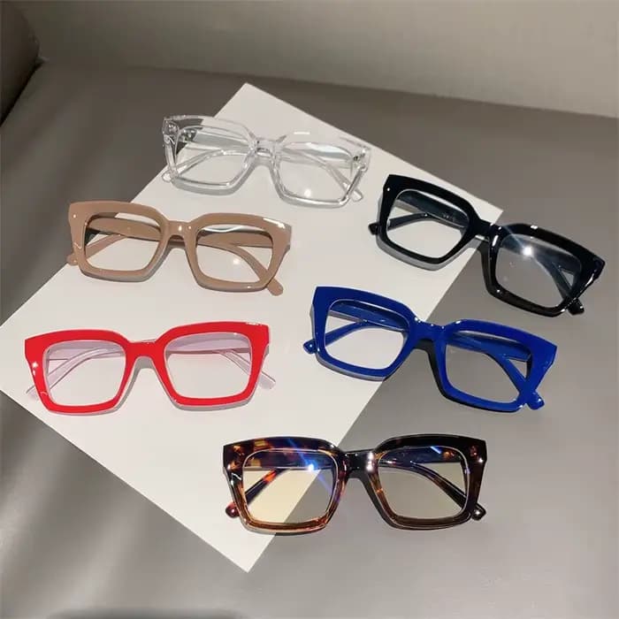 KAMMPT mode lunettes carrées pour femmes classique bleu lumière bloquant hommes vie quotidienne élégant marque