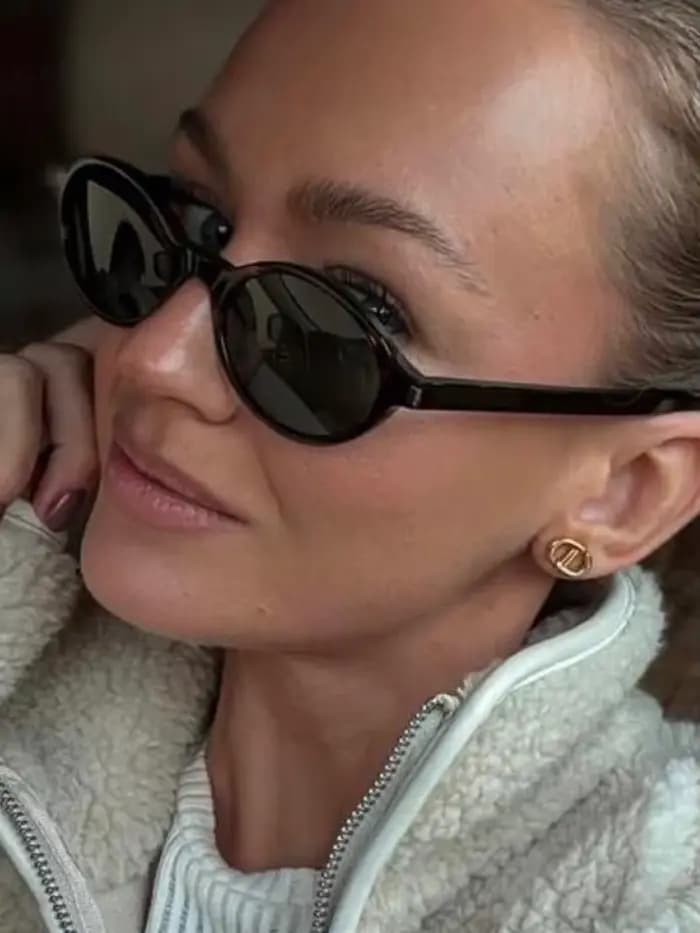 Lunettes de soleil ovales vintage pour femme