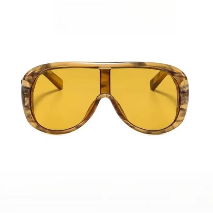 Lunettes de soleil carrées surdimensionnées de luxe style bohème