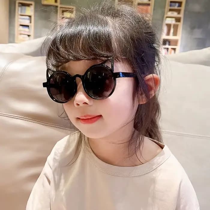 Lunettes de soleil avec oreilles d'animaux de dessin animé pour filles et garçons