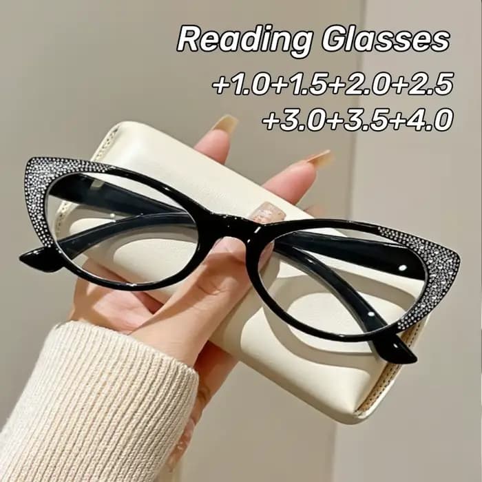 Lunettes de lecture de luxe en diamant pour femmes