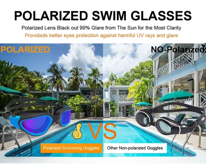 Lunettes de natation polarisées pour adultes