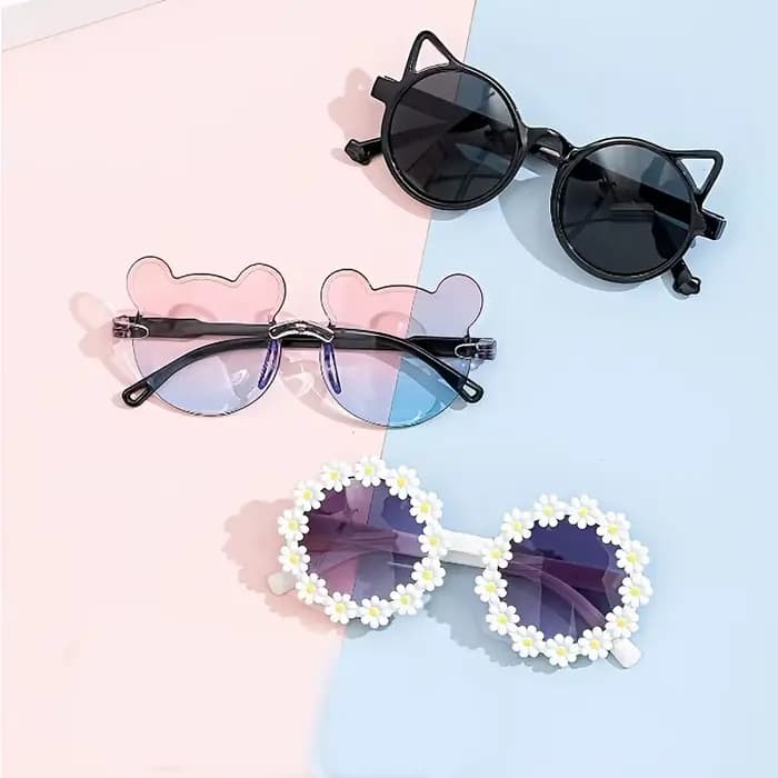 Ensemble de 3 lunettes mignonnes en forme de yeux de chat