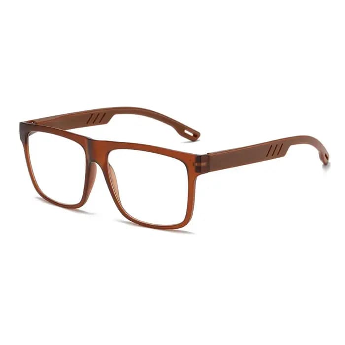 Montures de lunettes rétro carrées en acétate imitation bois pour hommes