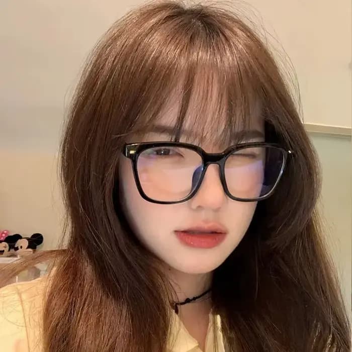 Nouveau Vintage coréen noir lunettes grand cadre carré
