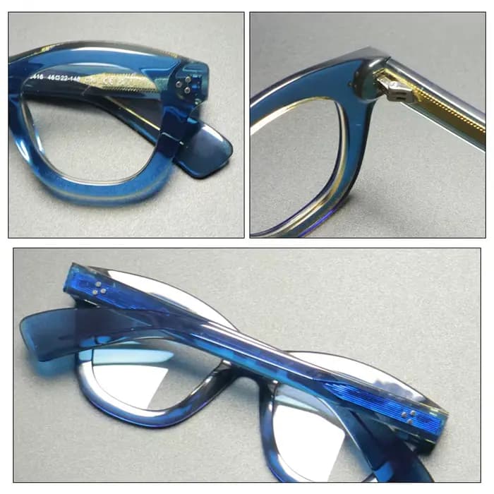 Vintage fait à la main acétate lunettes cadre femmes haute qualité