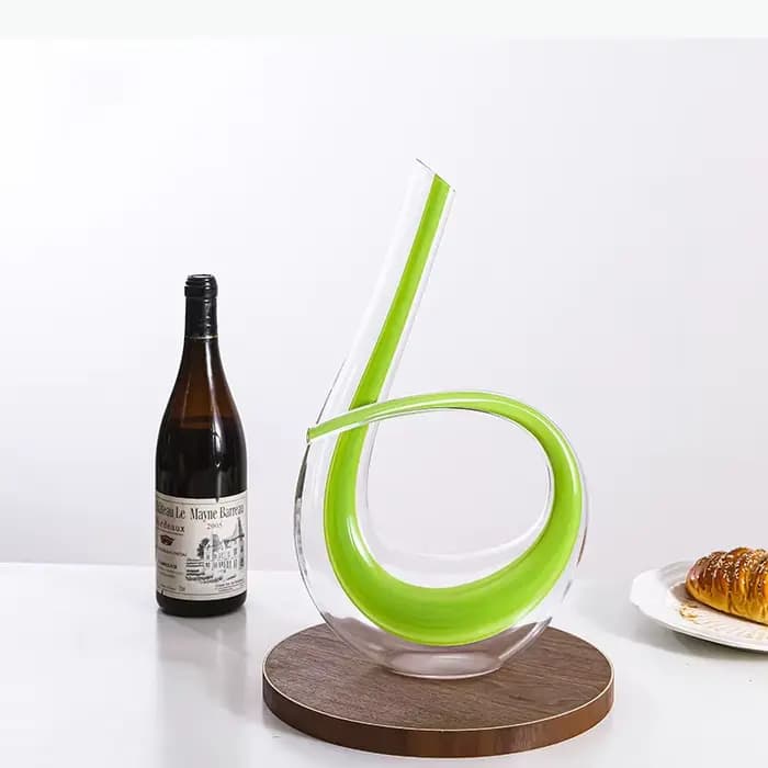 Carafe en verre artistique faite à la main, séparateur de vin, récipient à vin pour bar, dispositif de désaération rapide, pot à vin domestique, accessoires de bar, bouteille de vin