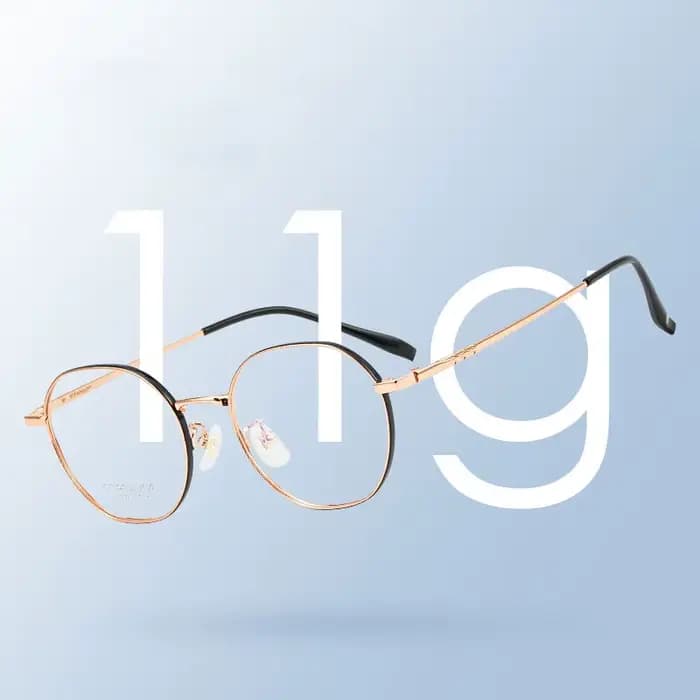 Monture de lunettes en titane pur pour femmes