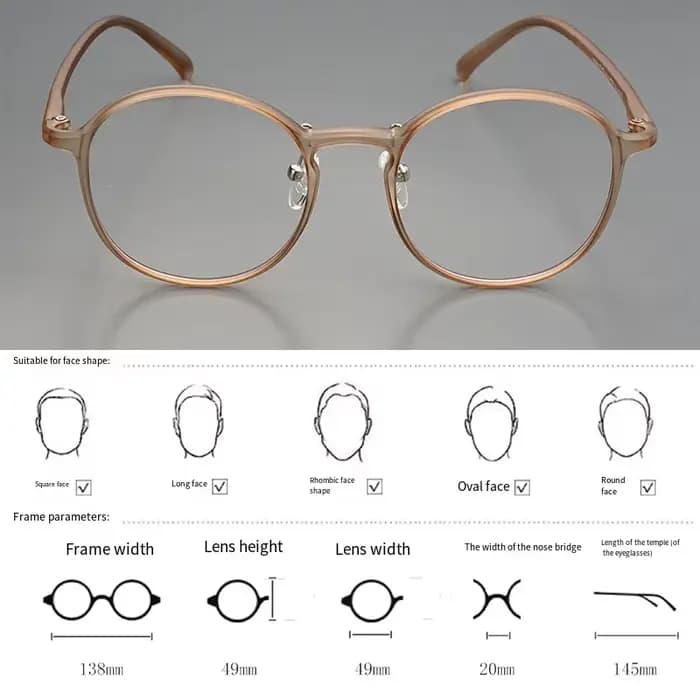 Monture de lunettes Ellipse ultralégère TR90