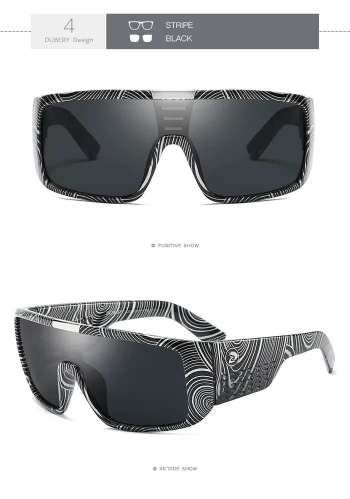 Grandes lunettes de soleil coupe-vent