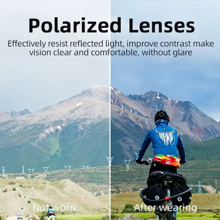 ROCKBROS lunettes de vélo polarisées UV400 Protection solaire