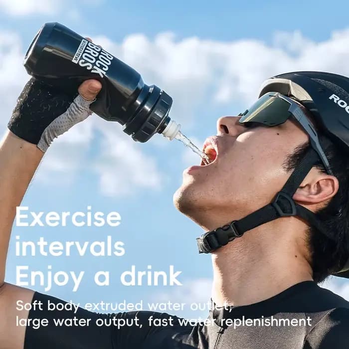 ROCKBROS bouteille d'eau de vélo 600ML PP tasse de sport bouilloire de cyclisme Camping en plein air randonnée presser tasse de vélo
